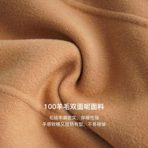 OLrain欧芮儿法式双面呢毛呢外套女春2025年新款中长款羊毛大衣 商品图3