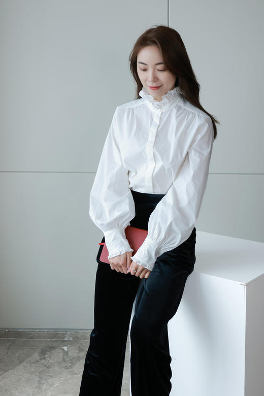 小花边白衬衫 商品图4