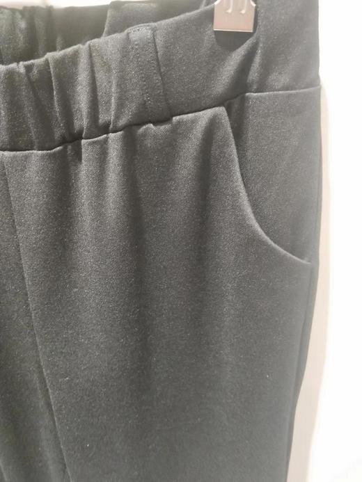 3楼康尼威春款松紧腰黑色休闲西裤货号A907一4 商品图1