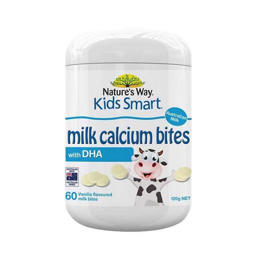 澳洲Nature's Way佳思敏儿童乳钙鱼油钙片香草味60片 商品图0