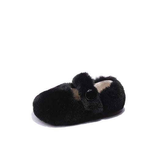 【可爱俏皮儿童毛毛鞋】2022冬季新款女童加绒保暖棉鞋宝宝软底居家男童休闲鞋 商品图4