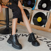 【春节不打烊】Safiya/索菲娅 商场同款2022冬季新款英伦风厚底短筒休闲百搭马丁靴女 SF24116102 商品缩略图4