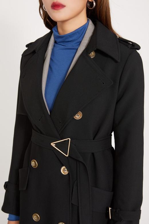 ESTELLICA 黑色高端定制设计感风衣外套 10383 商品图2