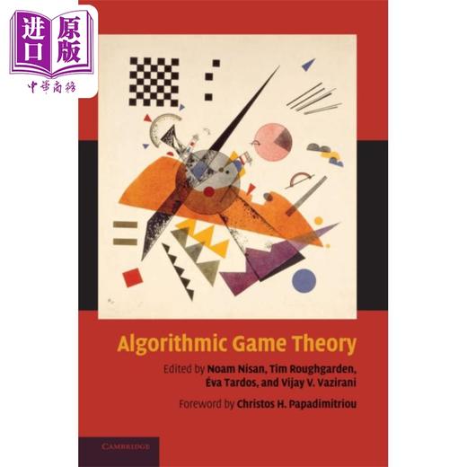 【中商原版】算法博弈论 英文原版 Algorithmic Game Theory Tim Roughgarden 商品图0