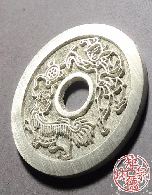 古泉书馆文创 黄金万两招财进宝背胡人舞狮 BH0017 商品图3