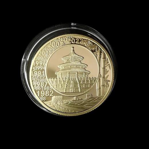 1982年熊猫1盎司金币复刻铜章 商品图1