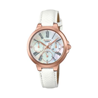 【时计廊】卡西欧（CASIO） 手表 人造蓝宝石玻璃镜面时尚防水石英女士手表 卡西欧女表腕表 SHE-3513PGL-7A 商品图0