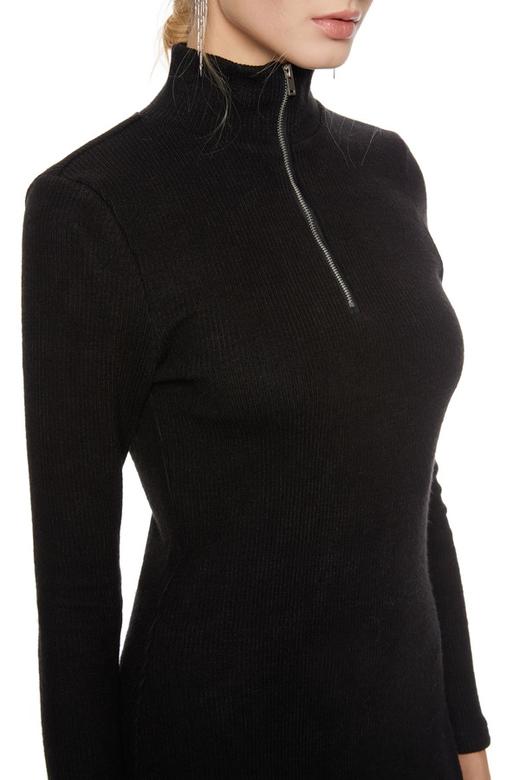 URBAN REVIVO 高领侧开衩连衣裙 5073 商品图2