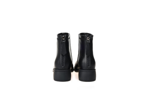 豪麟名鞋奥莱迪嘉女装牛皮革简约短靴DJCMO22WN201黑色 原价1960元 商品图2