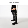 【下架】lost in echo 秋季贝壳头厚底猎鸭羊毛绑带靴高弹力过膝靴女 商品缩略图3