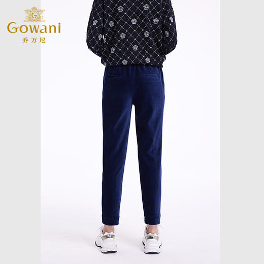 乔万尼裤子女秋冬新款雪尼尔保暖休闲裤EF4F120 商品图3