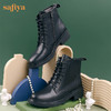 【春节不打烊】Safiya/索菲娅 英伦风百搭2022冬季新款圆头厚底侧拉链休闲短靴 SF24116079 商品缩略图7