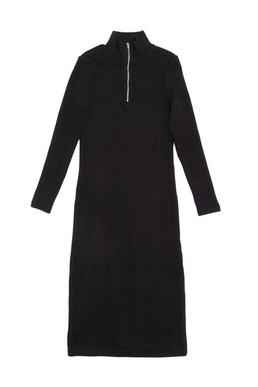 URBAN REVIVO 高领侧开衩连衣裙 5073 商品图4