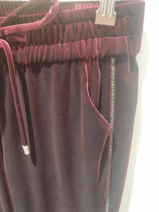 3楼康尼威秋款直筒微喇休闲西裤洒红色货号A22001一5 商品图1