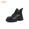 【春节不打烊】Safiya/索菲娅 商场同款2022冬季新款英伦风厚底短筒休闲百搭马丁靴女 SF24116102 商品缩略图8