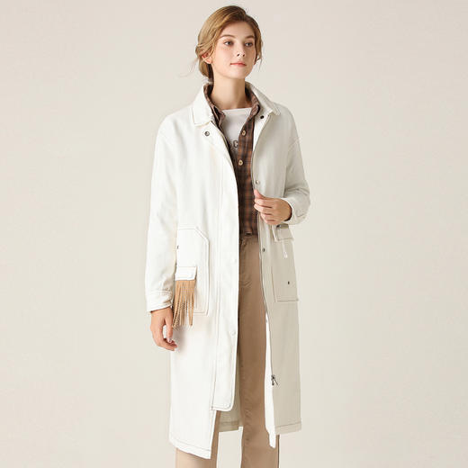 Famecoco范可儿时尚牛仔风衣外套F201AA014 商品图0