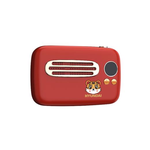 现代HYUNDAI-复古便携蓝牙音箱-国潮版 YH-F007 商品图0