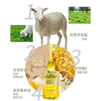澳芝曼绵羊油滋润维e霜绵羊脂油身体乳全身持久留香润肤露补水保湿秋冬500g 商品图4