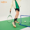 【双旦福利】Safiya/索菲娅 复古学院风2022冬季新款高帮系带拼色加绒板鞋 SF24112124 商品缩略图1