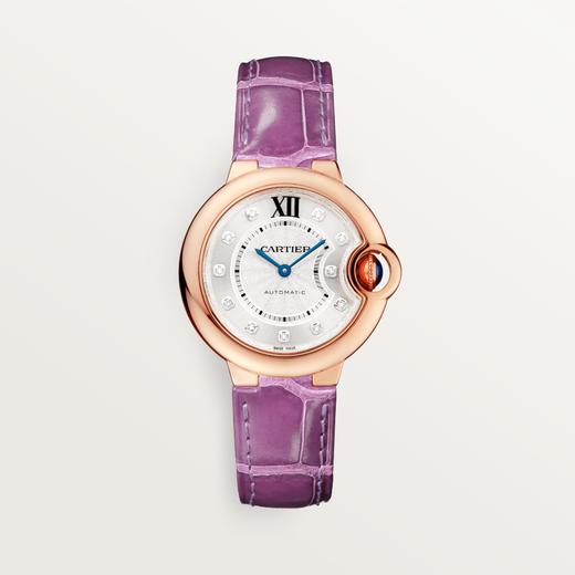 卡地亚 Cartier Ballon Bleu de Cartier 蓝气球腕表 33毫米 18K玫瑰金 自动上链 WE902063 商品图0