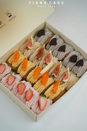 四拼煎蛋卷（红茶·莓莓·咸奶油·柿子四口味）