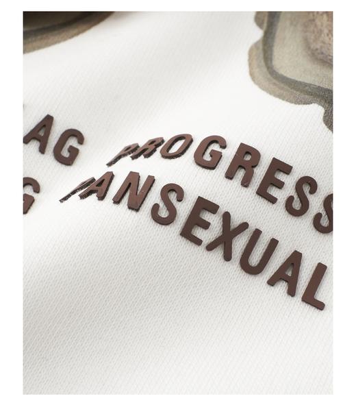 PINLI品立秋季新款男士圆领拼接鞋带压胶印花卫衣BG223209004 商品图11