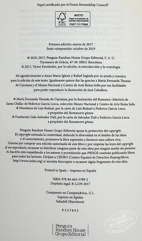 预售 【中商原版】费德里科 加西亚 洛尔迦 吉卜赛谣曲 Romancero Gitano 西班牙原版 Federico García Lorca 商品图4