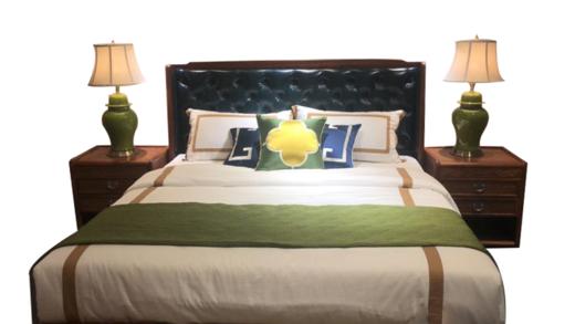 苏梨家具 吉祥如意系列 软包大床 商品图1