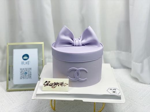 雾霾紫调香奶奶&蝴蝶结翻糖造型 商品图0