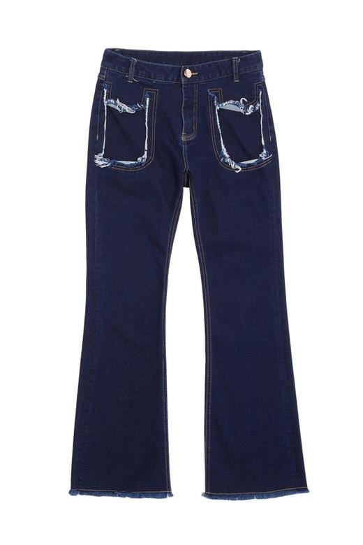 EMC亿美丞 磨边高腰牛仔裤 4972 商品图4