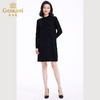 乔万尼秋冬羊毛连衣裙新款黑色针织长袖法式高级感小个子打底EF4M247 商品缩略图3
