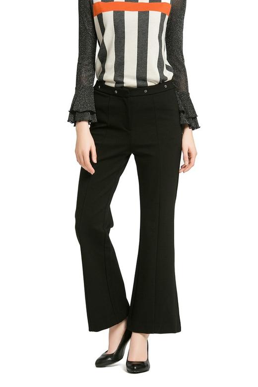NOIR 黑色高腰喇叭裤 672 商品图0