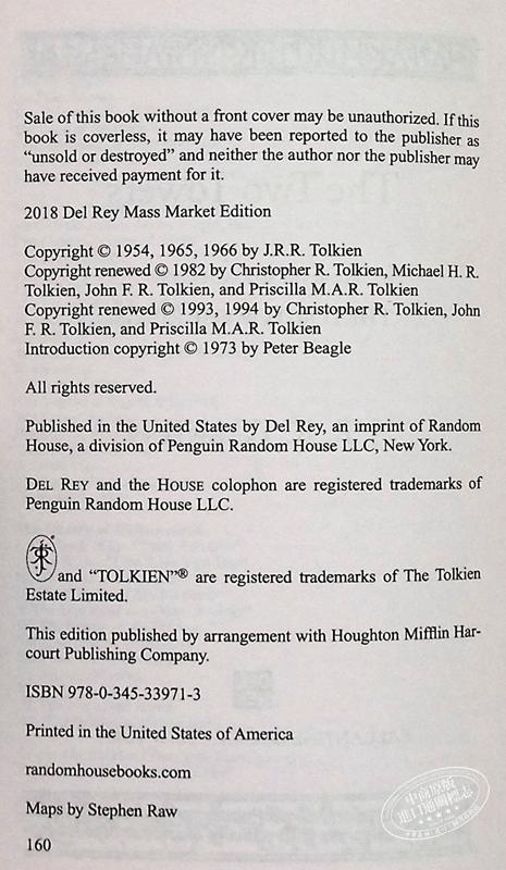 【中商原版】魔戒二部曲 双塔奇兵 英文原版 The Two Towers The Lord of the Rings Part Two John Ronald Reuel Tolkien 托尔金 商品图4