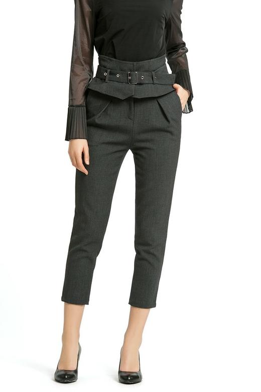 NOIR 精致腰封装饰长裤 986 商品图0