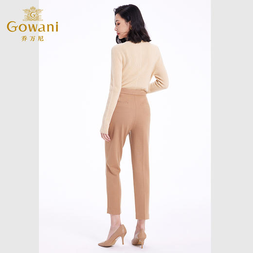 100%绵羊毛乔万尼裤子女秋冬冬季新款显瘦西装裤EF4F125 商品图3