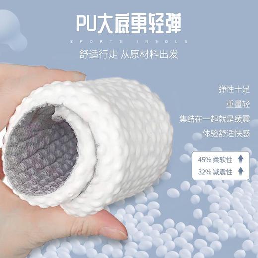 【让脚踩在“云朵”上❗️轻爆高弹鞋垫】全新升级爆米黑科技踩屎感，运动减震回弹，软弹舒适不累脚，透气吸汗不烧脚，赋能PU白鞋垫一代，柔软防滑鞋垫男女同款父亲节礼物优选七夕父亲节礼物新年礼盒年货礼盒 商品图3
