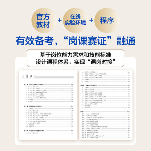 大数据技术实训教程：预处理、离线分析和实时计算 大数据采集数据预处理数据分析数据挖掘存储可视化spark 1+X职业证书 商品图1