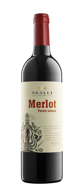 斯卡利沿海梅洛红葡萄酒2020Skalli Terroir Littoral Merlot 2020