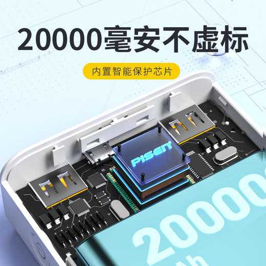 品胜 数显移动电源D105-PD 10000毫安/20000毫安22.5W超级愉快充 快速充电 兼容18W快速充电宝 商品图2