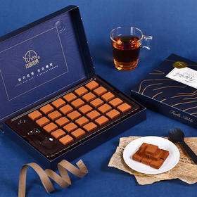 「整盒30枚！礼盒装」法思觅语原味生巧巧克力 日式风味零食礼盒装结婚伴手礼150g