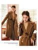 OLrain欧芮儿法式领毛呢外套女冬2025新款咖色羊毛中长大衣 商品缩略图1