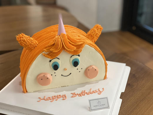 丑萌洋娃娃奶油蛋糕 商品图1