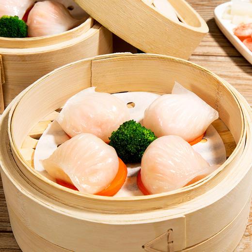 广州酒家 虾饺8袋装早餐广式虾仁饺子早茶点心速食1.28kg 商品图3