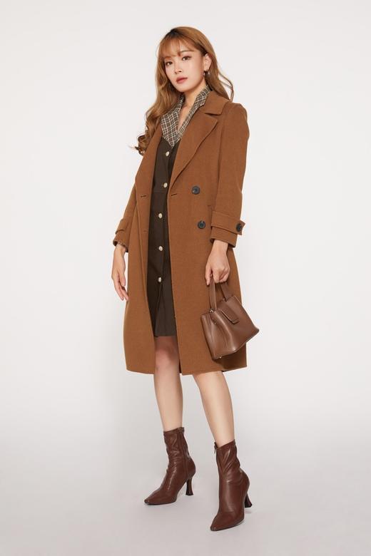 Le Malene 格纹假两件连衣裙 10040 商品图4