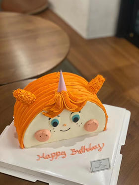 丑萌洋娃娃奶油蛋糕