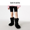 [断码]lost in echo 隆冬系列 爱斯基摩厚底绑带长毛高筒雪地靴毛毛靴 商品缩略图3