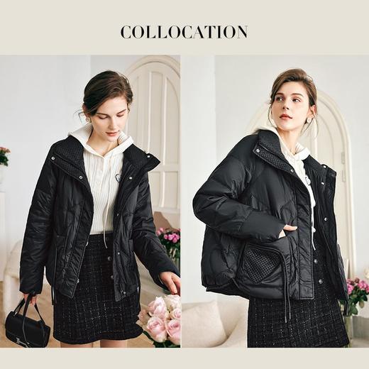 OLrain欧芮儿法式黑色羽绒服女冬季2022年新款ins潮漂亮时尚外套 商品图1