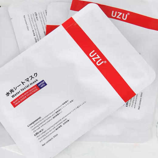 日本UZU 玻尿酸水光面膜10片/组 商品图3