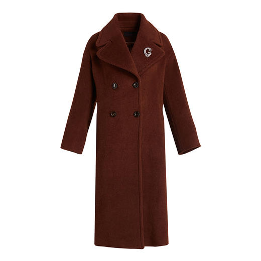 【羊驼毛】【绵羊毛】乔万尼新款羊驼毛大衣女秋冬羊毛外套冬季加厚高级感EF4A153 商品图5