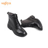 【春节不打烊】Safiya/索菲娅 英伦风百搭2022冬季新款圆头厚底侧拉链休闲短靴 SF24116079 商品缩略图10